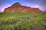 A landmark used for navigation over a century ago, Castle Butte is situated in the Big Muddy Badlands of Saskatchewan, Canada and is a prominent feature of the landscape.