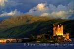 Eilean Donan Castle situated on the shores of Loch Duich in Scotland, Europe.