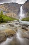 A thundering waterfall which plunges a total of 380 metres to the Yoho River below, the Takakkaw Falls are the second highest waterfall in Canada and are situated in the Yoho National Park of BC.