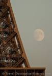Photo Picture Of The Eiffel Tower And Moon Paris France