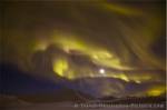 Photo Northern Lights Moon Dempster Highway Yukon