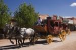 Once the domain of famous lawman Wyatt Earp, the Main Street of Tombstone in Arizona, USA is now a tourist hotspot.