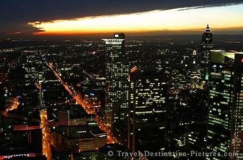 Frankfurt Night Aerial