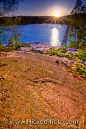 Sunset George Lake Killarney Provincial Park Ontario