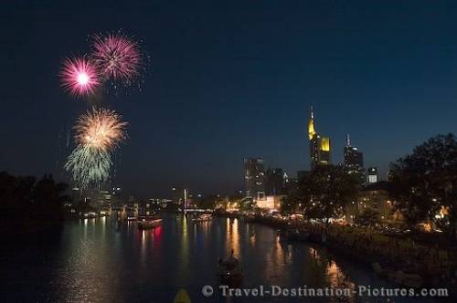 Main River Germany Fireworks