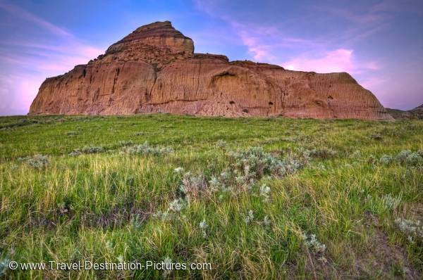 Castle Butte Badlands Landscape Saskatchewan Canada